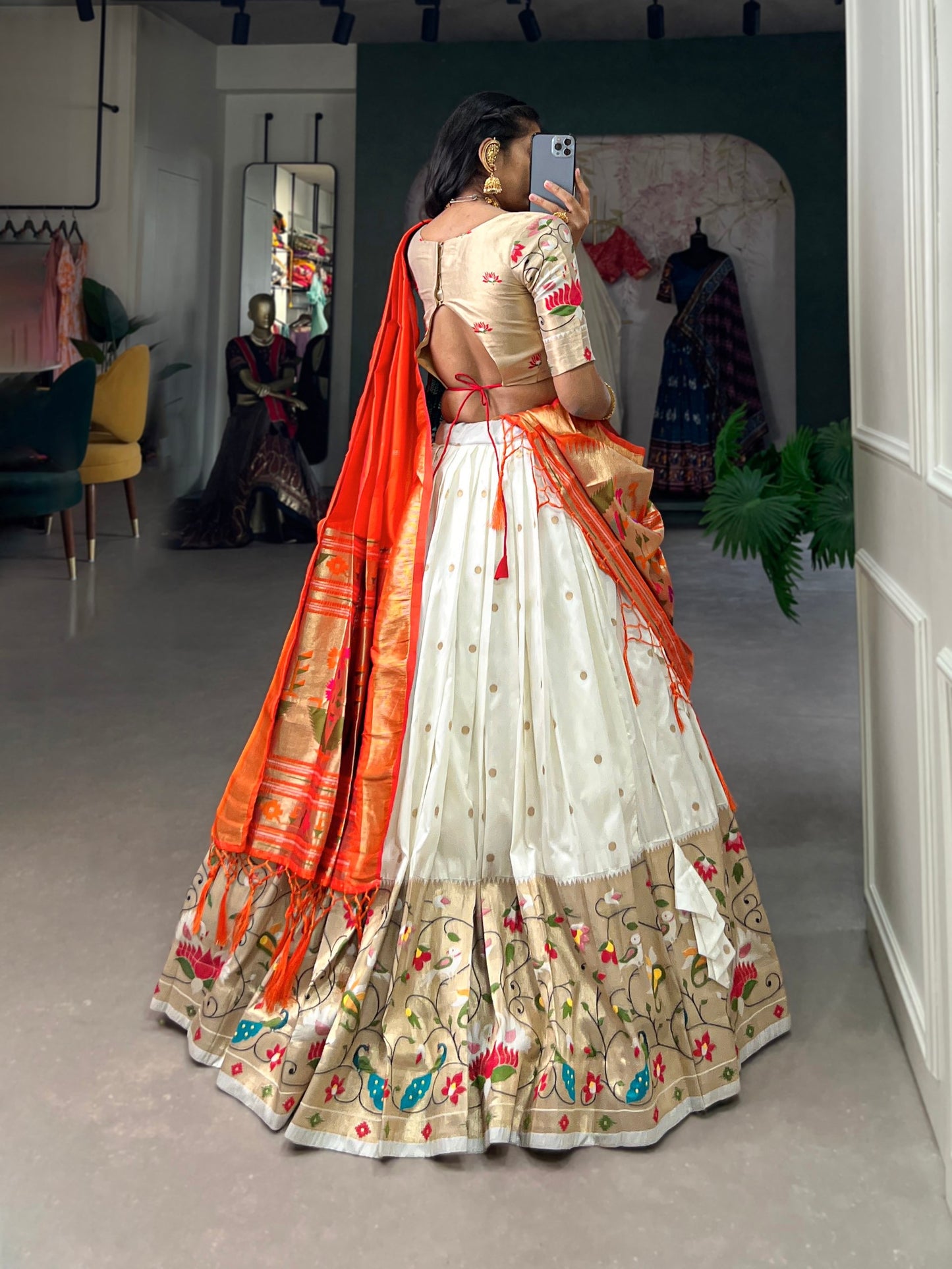 Aakansha Paithani Jacquard Silk Lehenga Choli Everyone Reflect the essence of tradition