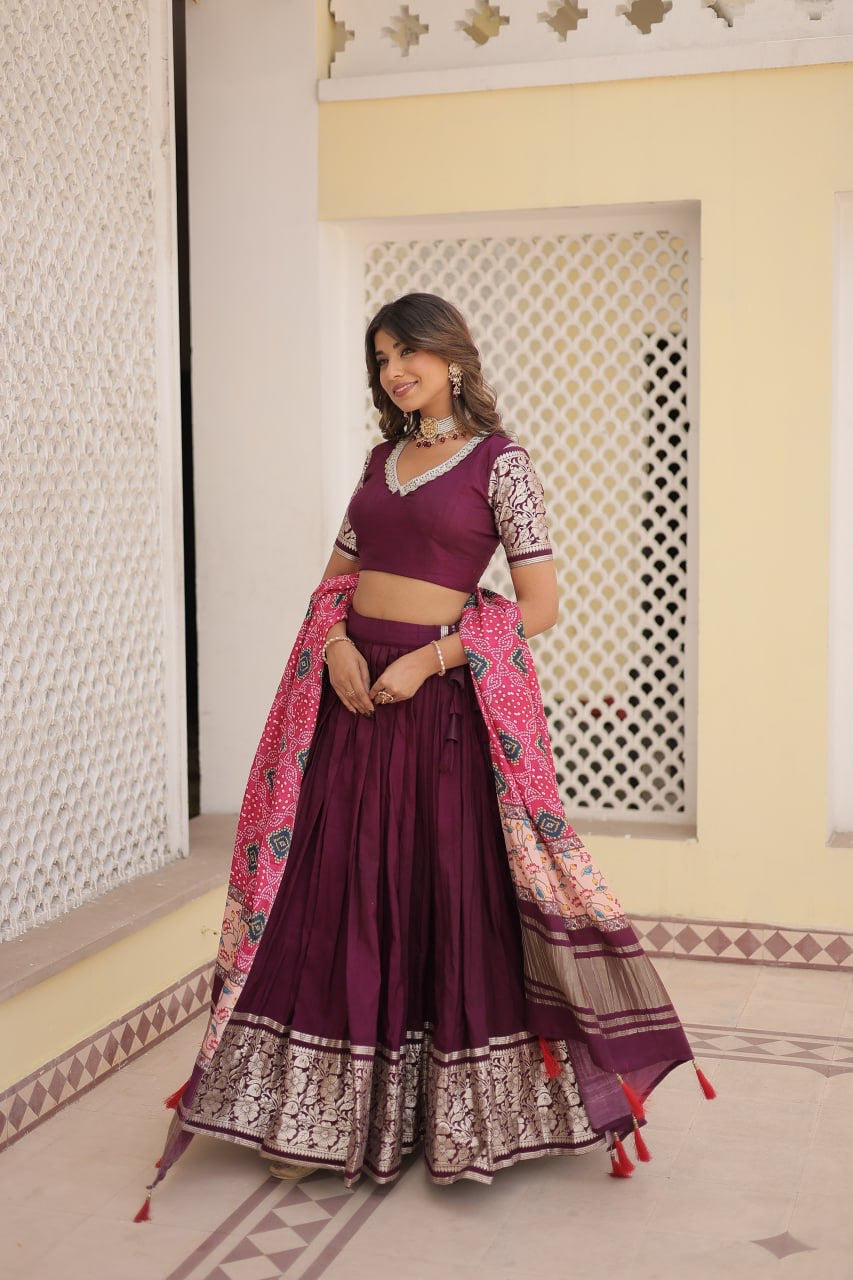 Three Designer Timeless Trends Wedding Functional Lehenga Choli