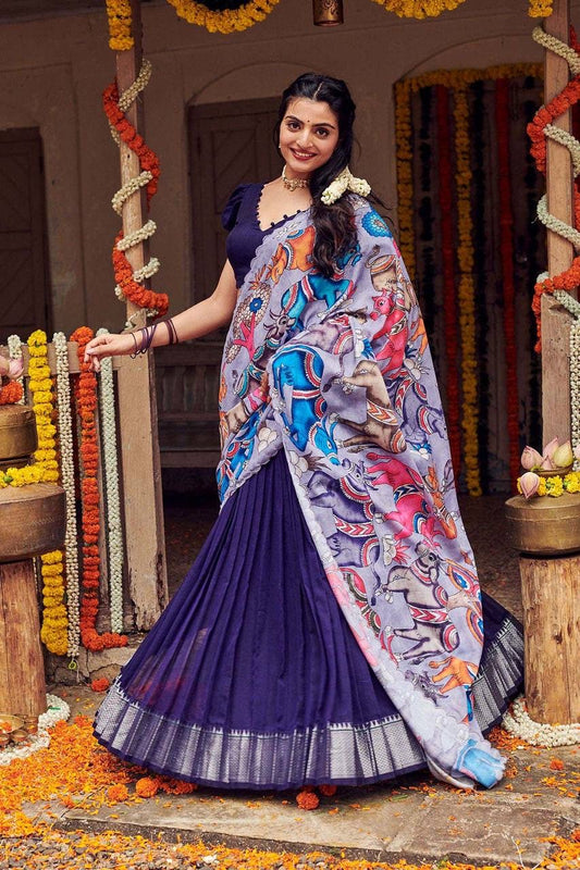 Introducing Shivtraa Lux: Kalamkari Lehenga Choli Collection!