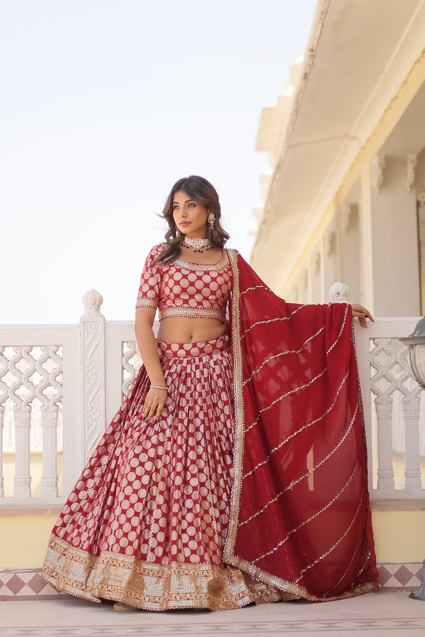 Traditional Designer Worked Functional Wedding Lehenga Choli Special Occasional