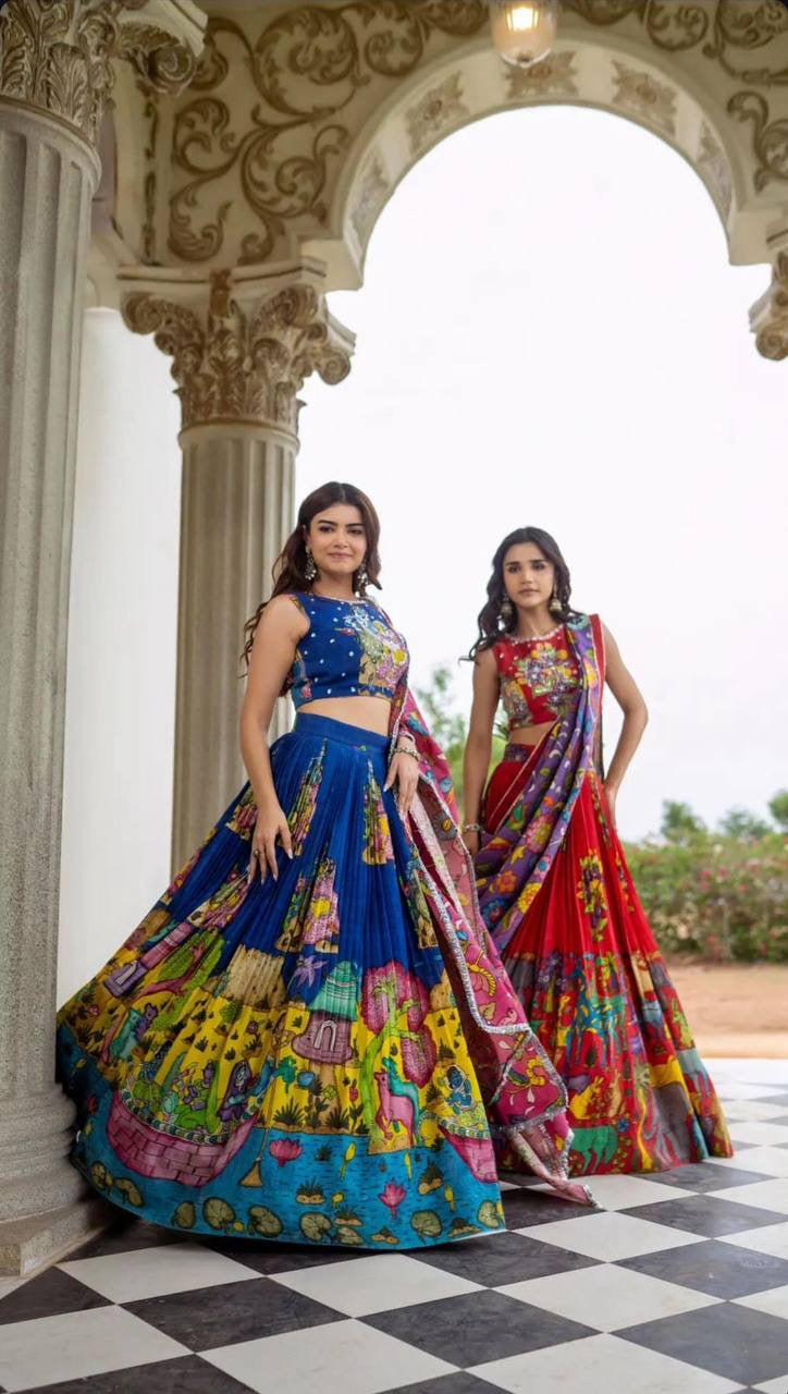 Shivtraa Brand Creation is releasing a special Kalamkari lehenga choli for the festival season.