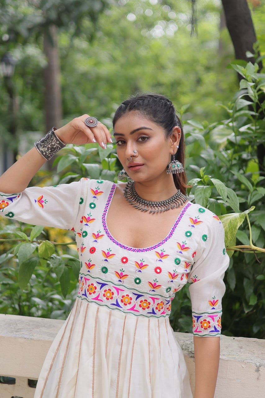 SHIVTRAA DESIGNER NAVRATRI GAMTHI WORKED GOWN COLLECTION BY 2025