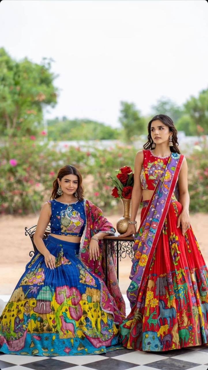 Shivtraa Brand Creation is releasing a special Kalamkari lehenga choli for the festival season.