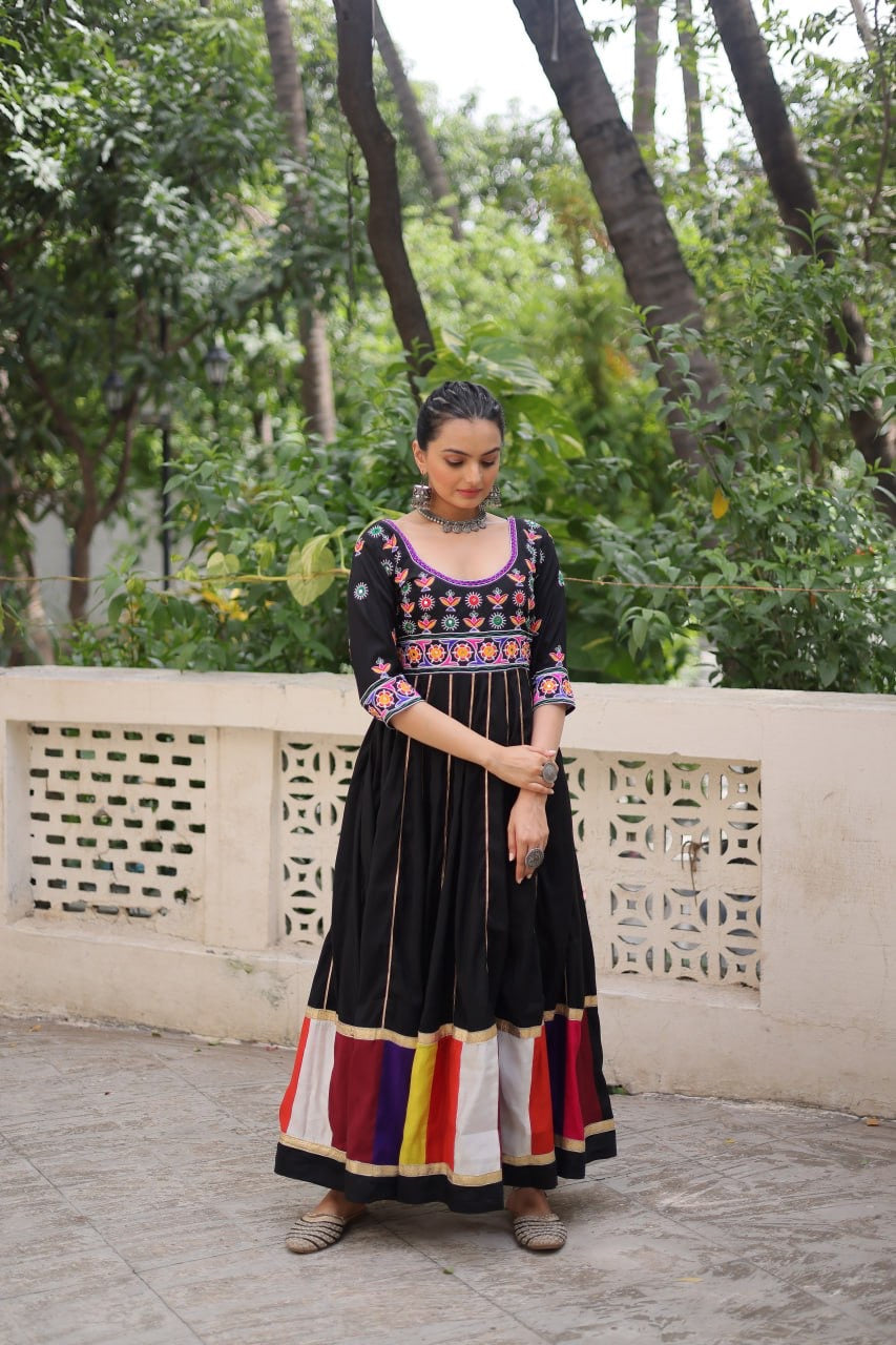 SHIVTRAA DESIGNER NAVRATRI GAMTHI WORKED GOWN COLLECTION BY 2025
