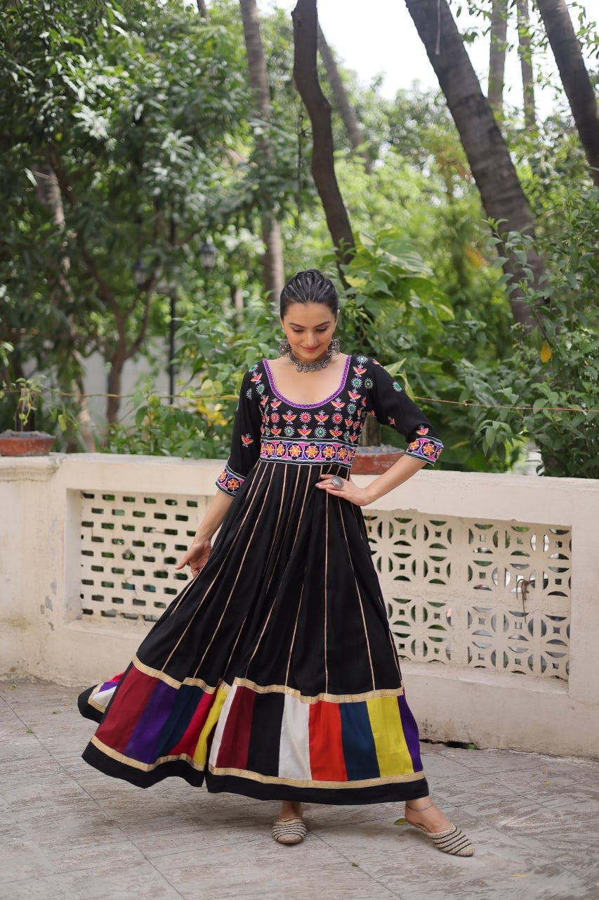 SHIVTRAA DESIGNER NAVRATRI GAMTHI WORKED GOWN COLLECTION BY 2025