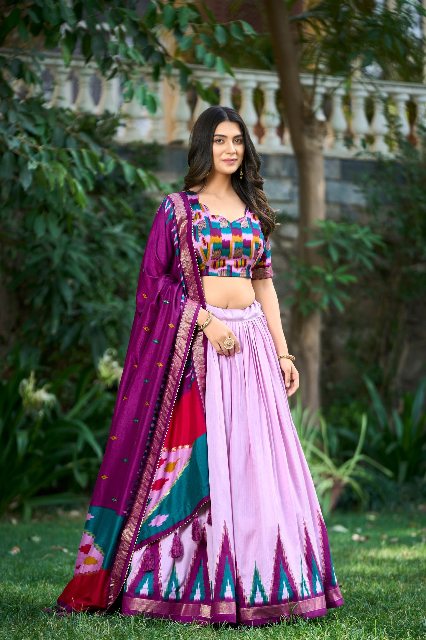 Light Weight Tussar Silk Lehenga Choli